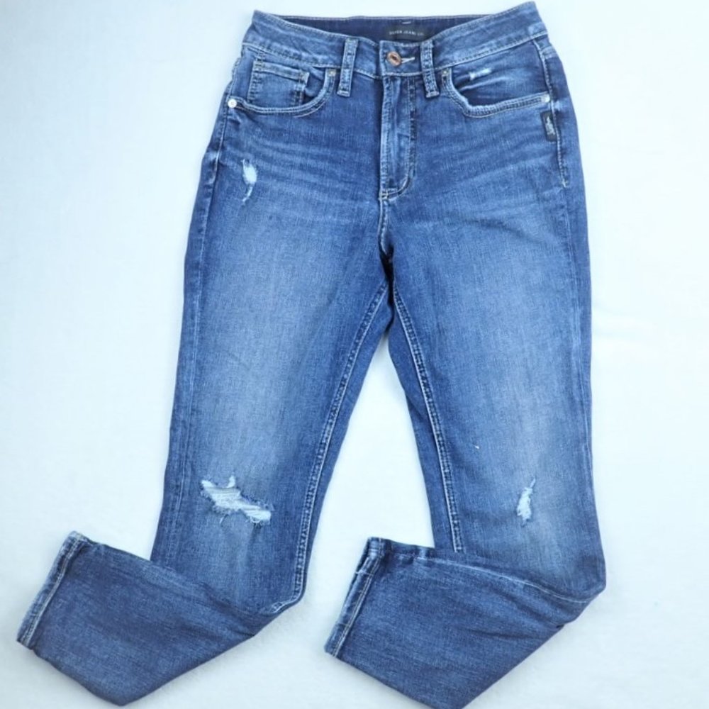 Silver Avery Skinny Crop Jeans Women's Tag Size 27 x 26